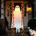 Hanging Swing Ghost Halloween Decor with LED Lights and Remote
