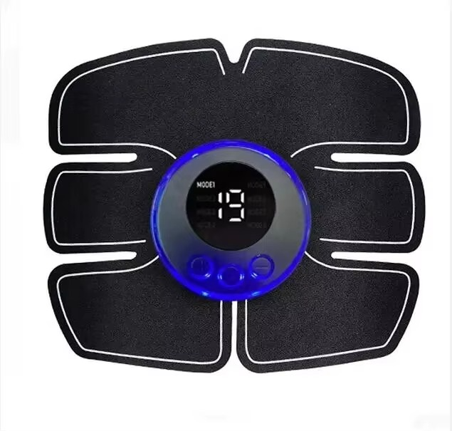 EMS Muscle Stimulator with Adjustable Intensity and Reusable Adhesive Patches