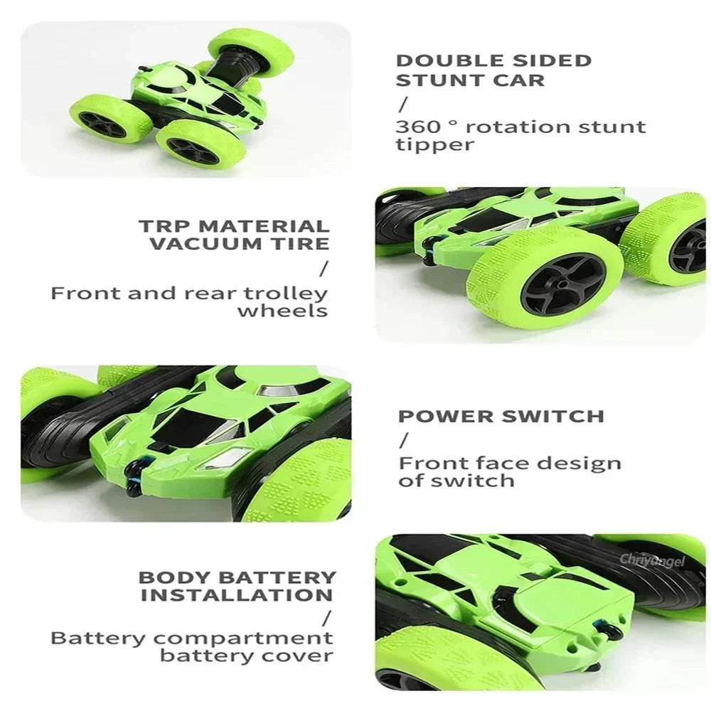 Double-Sided Remote Control Stunt Car