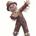 Inflatable Scarecrow Halloween Costume for Adults with Red Eyes