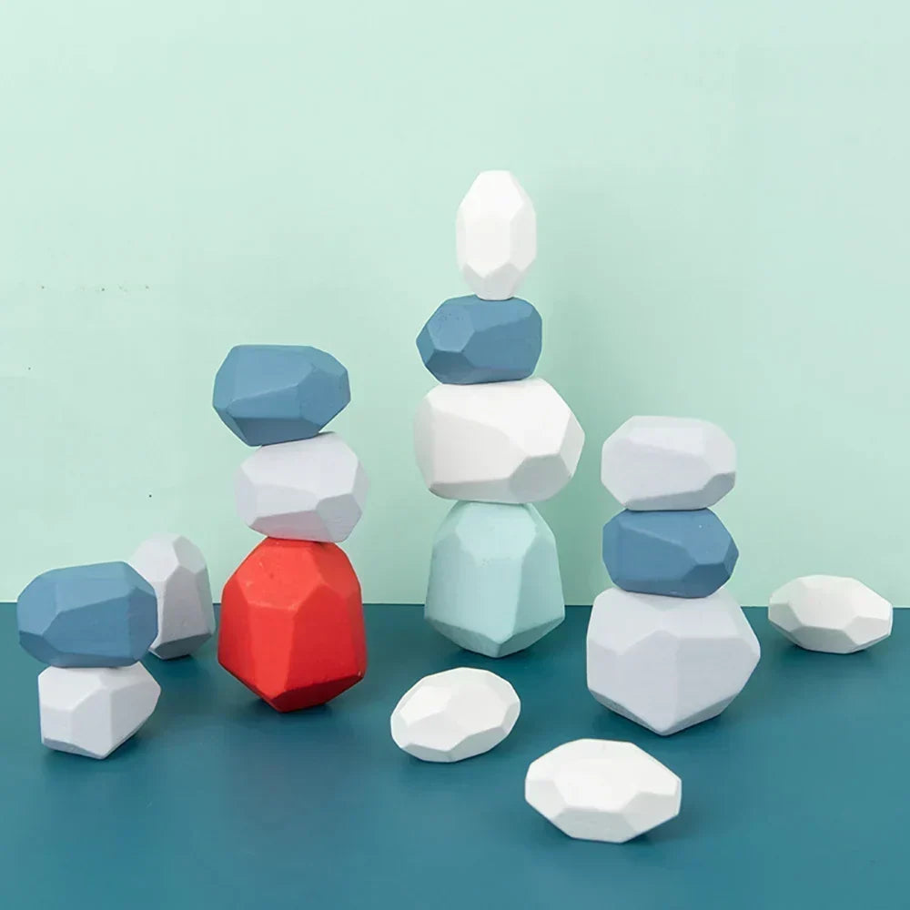 Wooden Stacking Stones Balancing Set