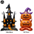 Large Halloween Standing Foil Balloons, Haunted House and Skull