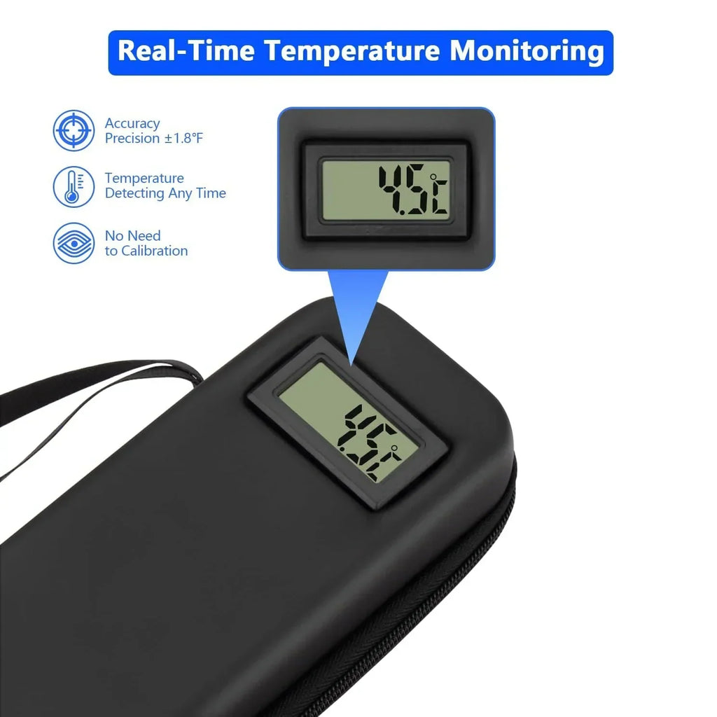 Diabetic Travel Case | Temperature Display With Ice Packs