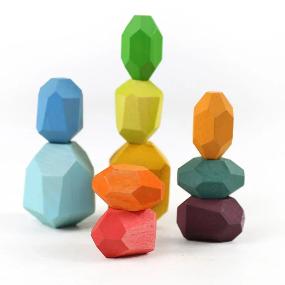 Wooden Stacking Stones Balancing Set