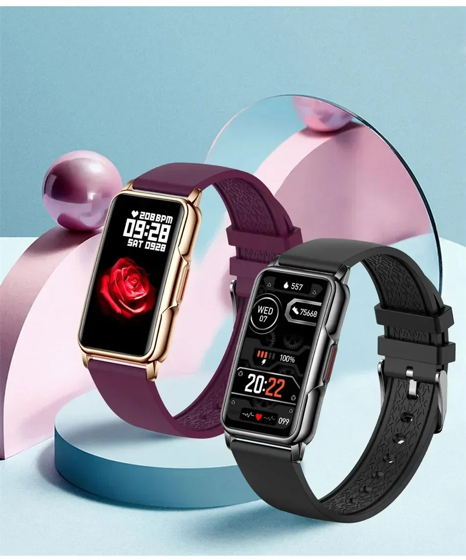 Riafu Smartwatch for Men & Women – Full Touch Fitness & Health Tracker