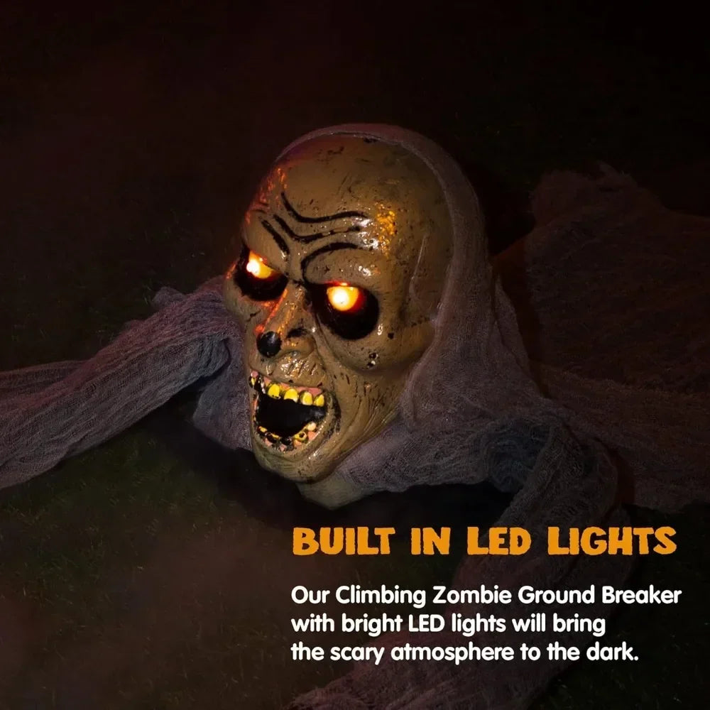 Halloween Groundbreaker Zombie with Sound and Flashing Red Eyes