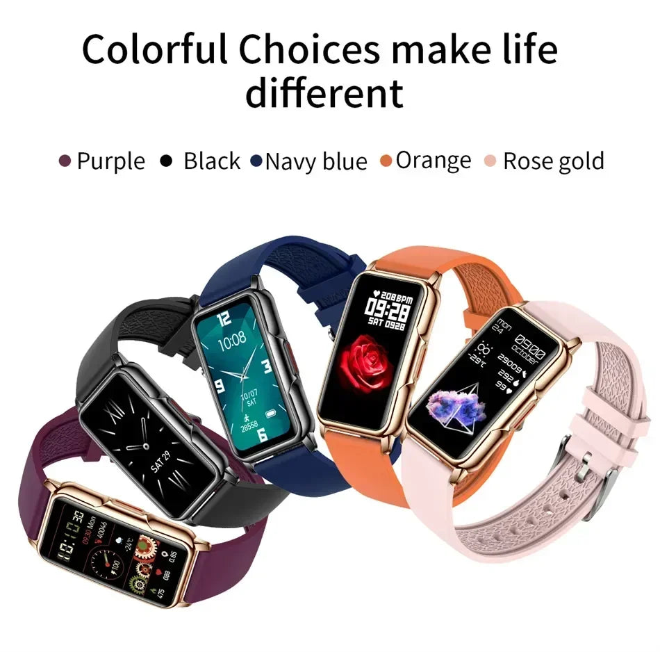 Riafu Smartwatch for Men & Women – Full Touch Fitness & Health Tracker