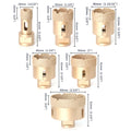 M14 Thread Diamond Dry Vacuum Brazed Drilling Core Drill Bits Set Porcelain Cup Saw Tiles Granite Marble Hole Saw Tools 5/6/8PCS