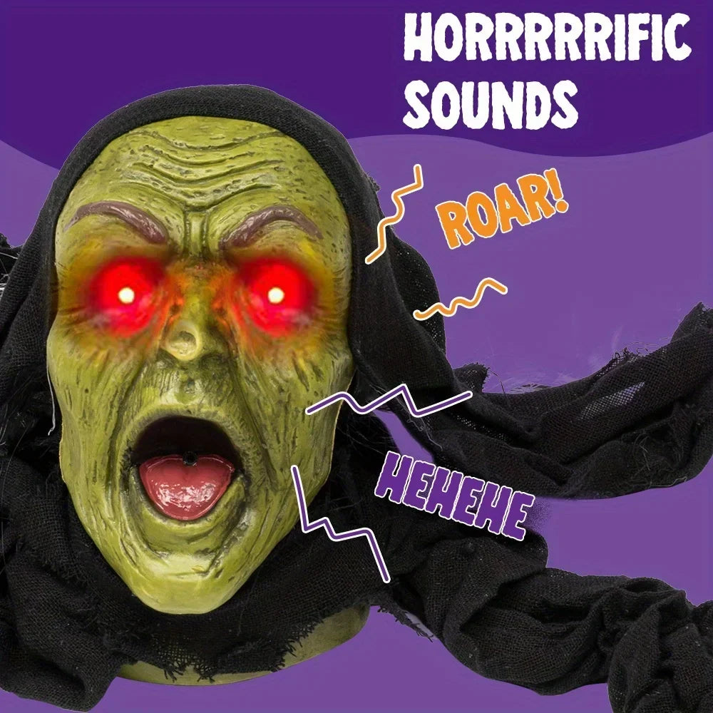 Halloween Zombie Groundbreaker Yard Prop with Scream and Red Eyes