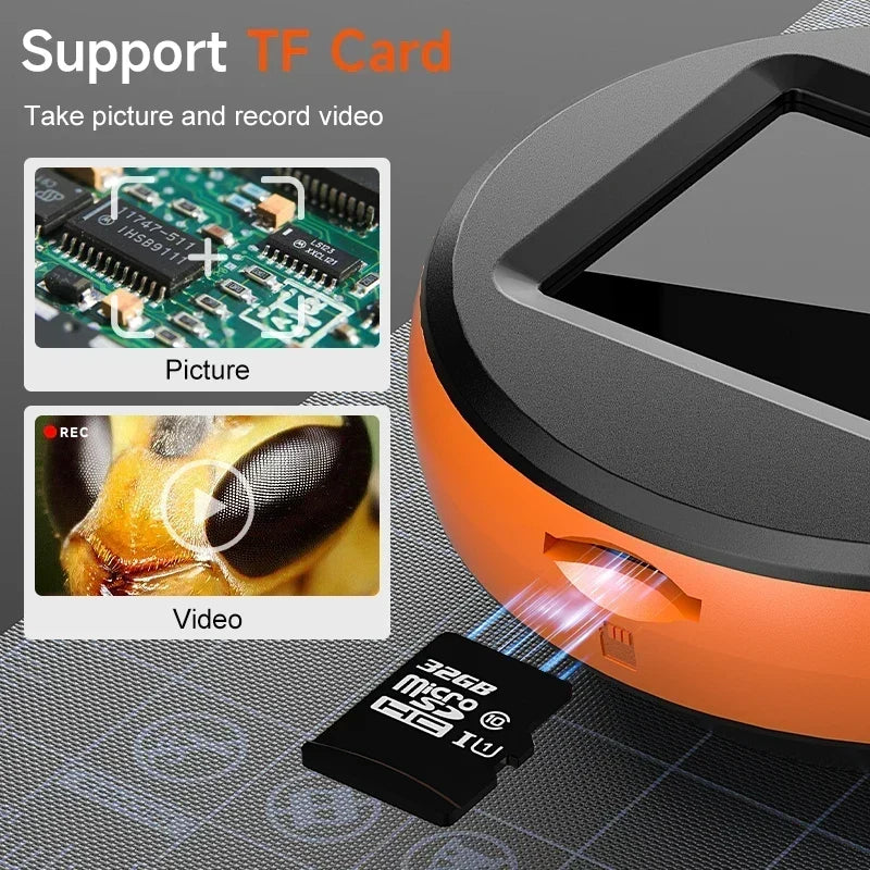 1080P Digital Microscope for PCB Repair with 2-Inch IPS Display