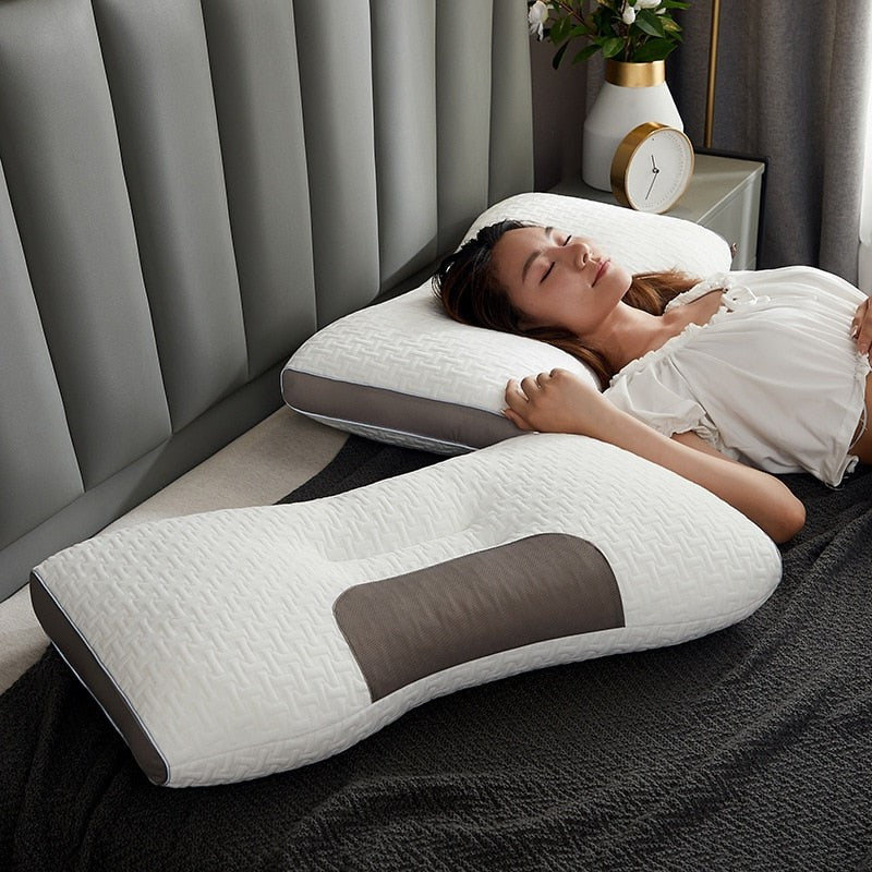 Riafu Hybrid Pillow For Back & Side Sleepers - Neck & Shoulder Support Pillow