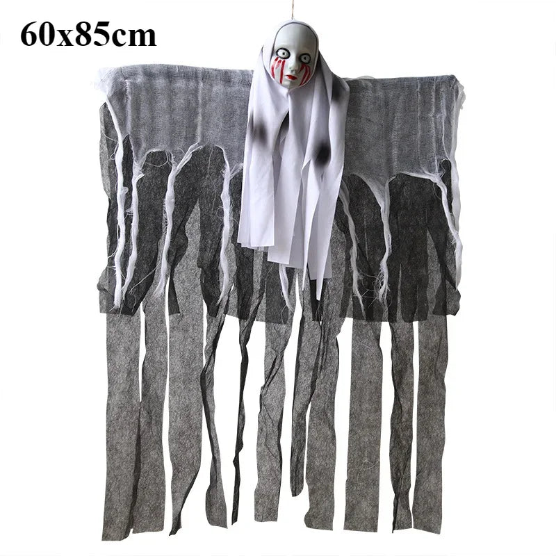 Hand-Holding Witches Halloween Yard Decor with Light-Up Heads