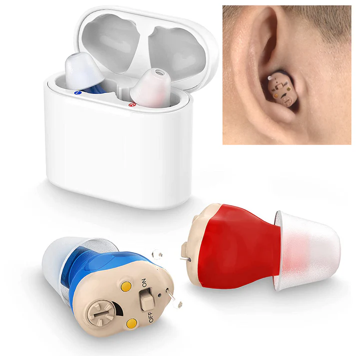 Riafu Rechargeable Earing Aids– Invisible In-Ear Digital Sound Amplifier for Adults