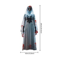 Halloween Horror Skull Bride Backdrop Cloth, Haunted House Banner