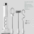 BowLift | 3 In 1 Electric Milk Frother Rechargeable Milk Frother Handheld Frothing Device High Speeds Milk Frother Drink Mixer Coffee