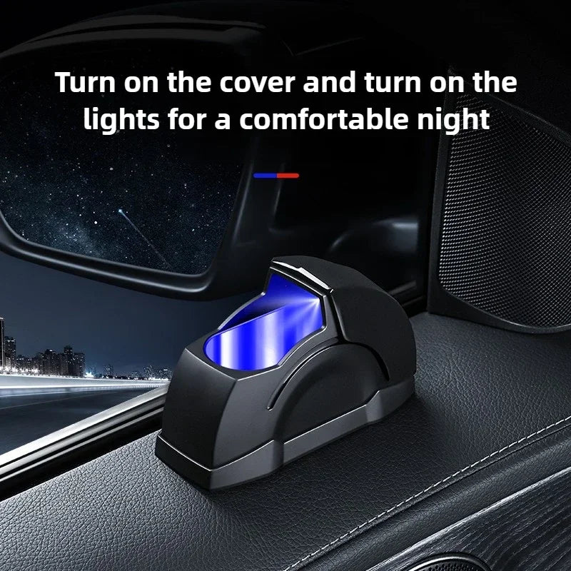 Windproof Car Ashtray | LED Illuminated With Door Mount Design