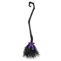 51 Inch Witch Broom Halloween Costume Prop with 3 Ribbons