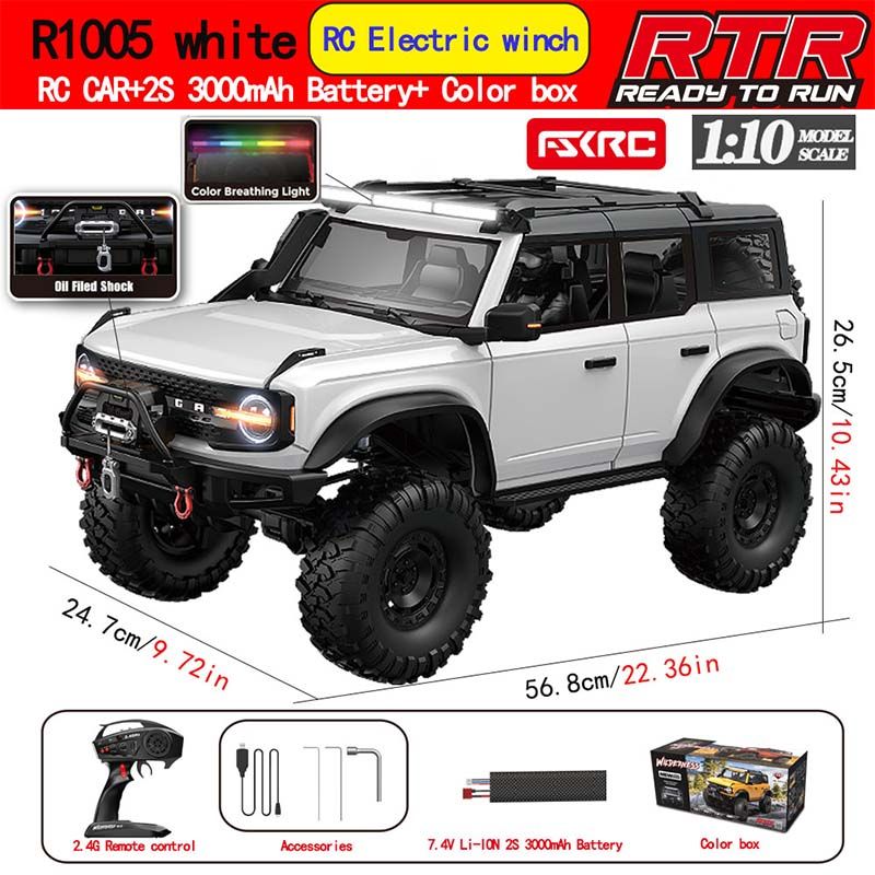 1/10 scale winch metal driveshaft remote control climbing car - SGY8