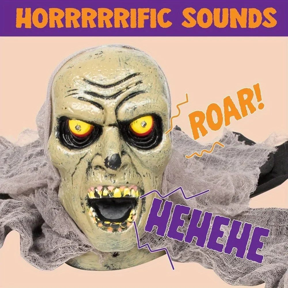 Halloween Groundbreaker Zombie with Sound and Flashing Red Eyes
