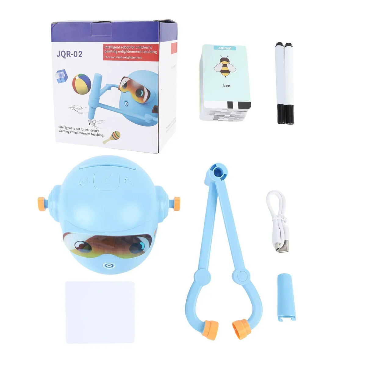 Kids Drawing Robot with 100 Activity Cards