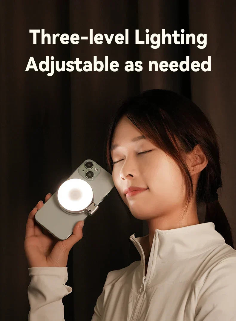 Magnetic Selfie Ring Light | Height Adjustable LED Phone Light