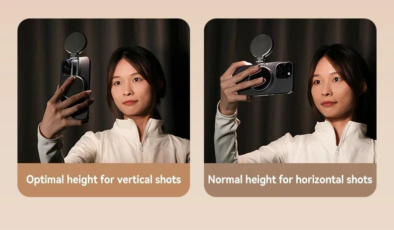Magnetic Selfie Ring Light | Height Adjustable LED Phone Light