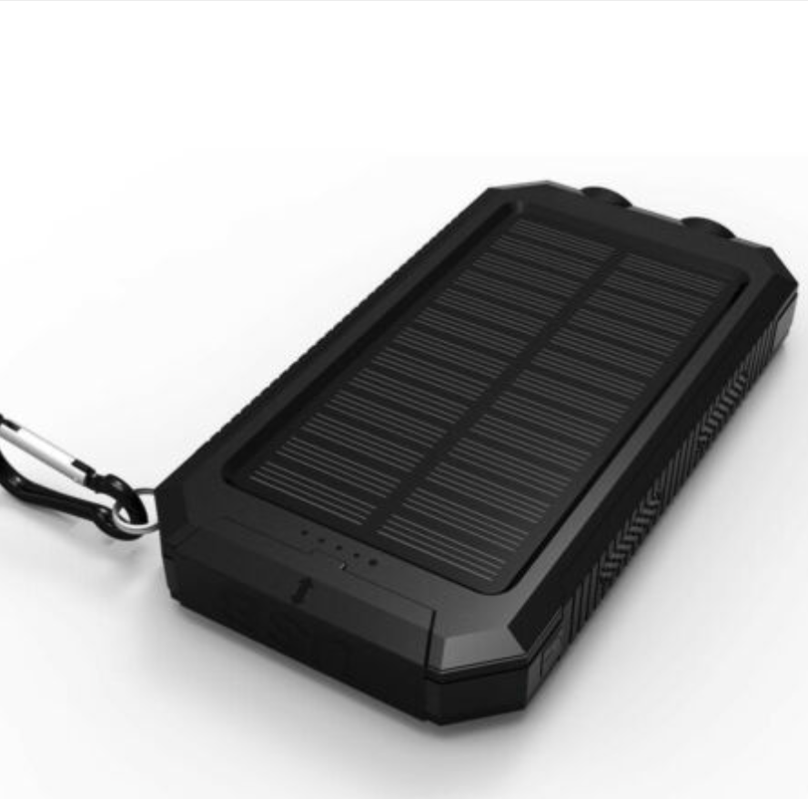 Riafu Solar Power Bank – 500000mAh Portable Waterproof Outdoor Charger with Dual USB & LED Light