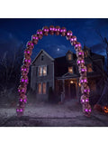 7.2 ft Halloween Skull Archway with RGB LED Lights and Motion Sensor