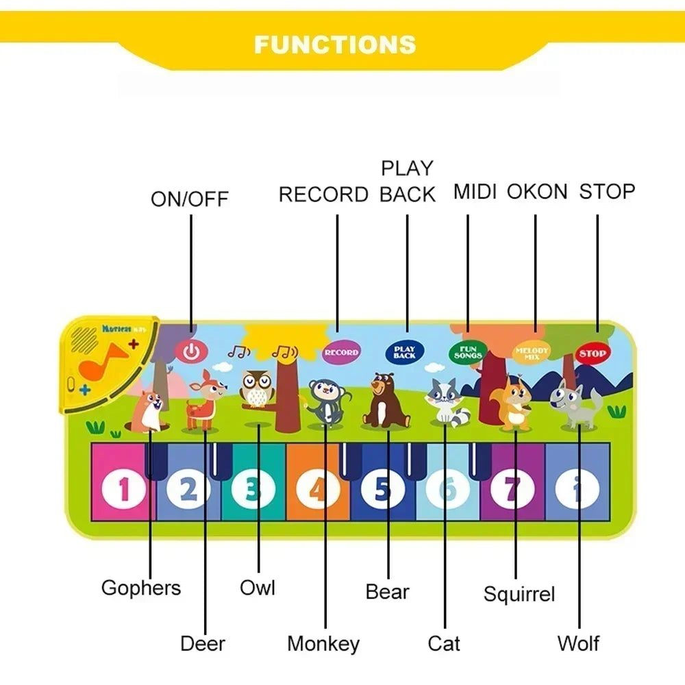 Musical Piano Play Mat