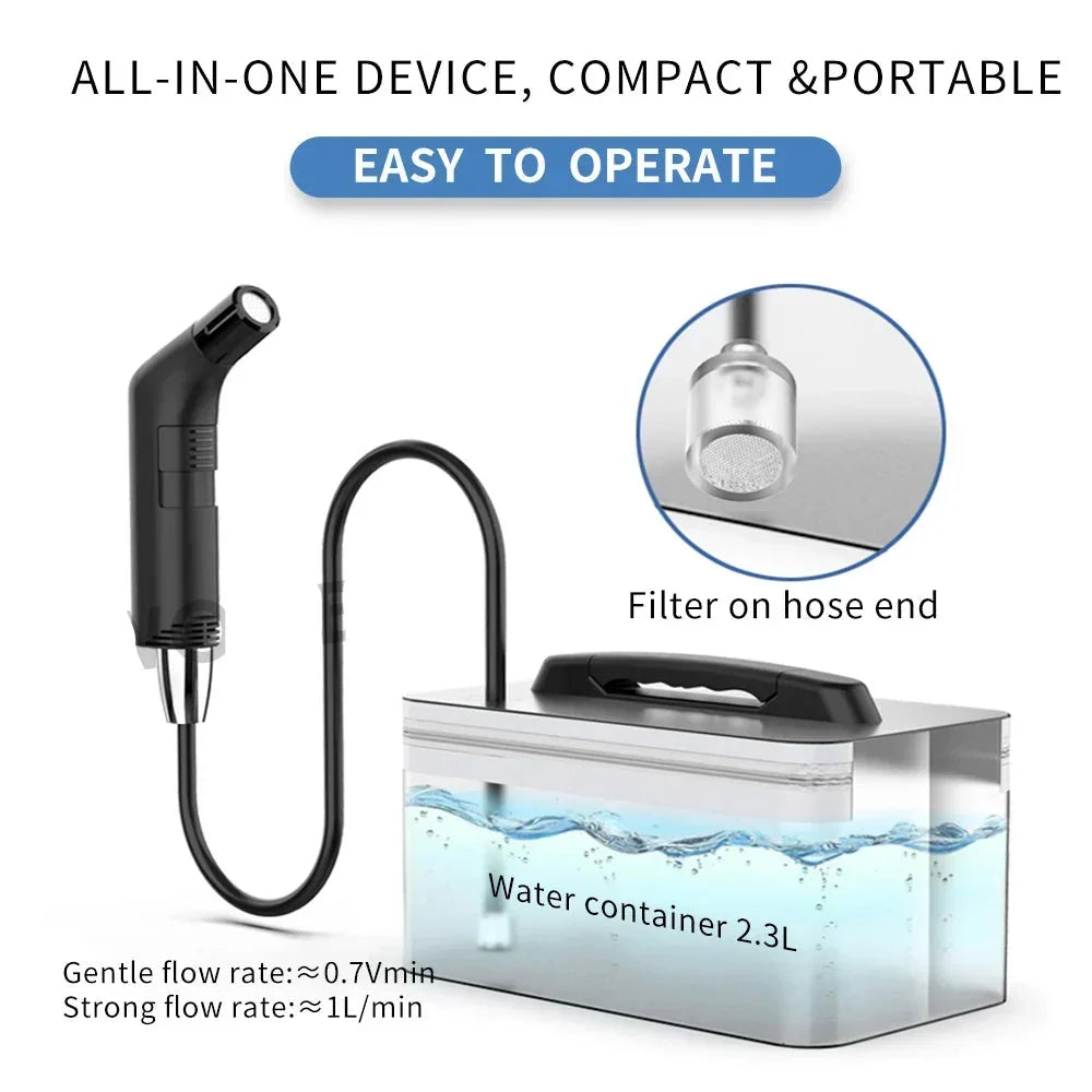 Portable Bidet Sprayer | 2.3L Rechargeable Travel Cleaner