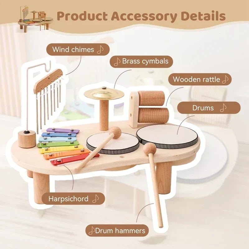 Wooden Musical Activity Table