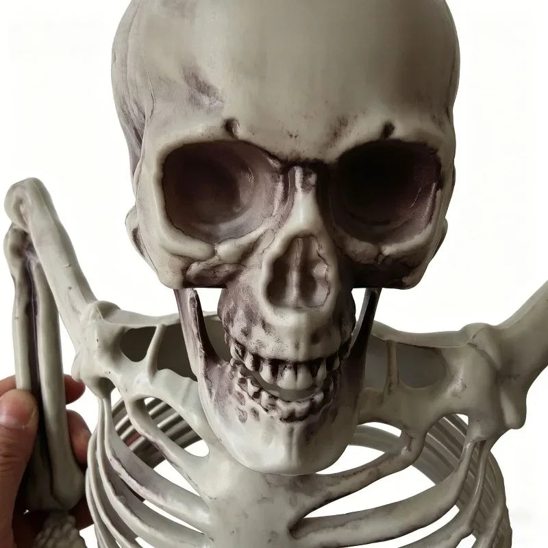 Halloween Half Body Skeleton Graveyard Prop, Buried Skull Decor