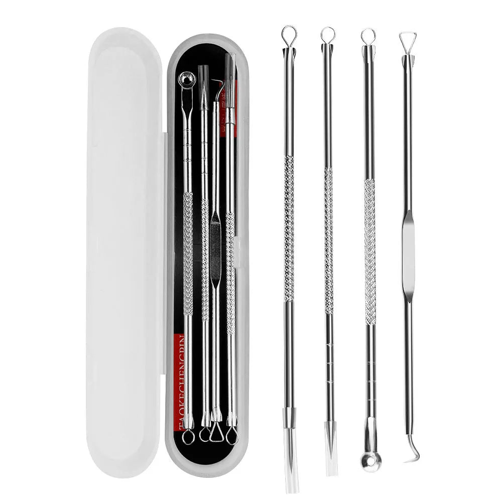 Professional Skin Care Tools | Stainless Steel Extraction Kit with Case