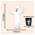 Large Inflatable Standing Ghost Halloween Yard Decoration, White