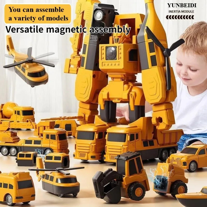 Magnetic Construction Vehicle Building Set