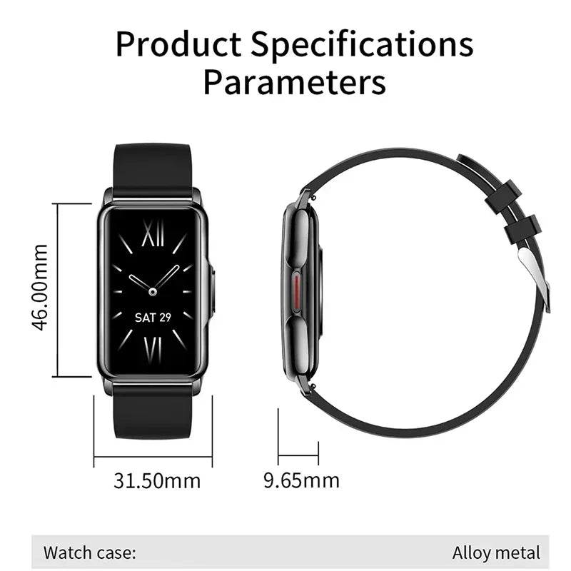 Riafu Smartwatch for Men & Women – Full Touch Fitness & Health Tracker