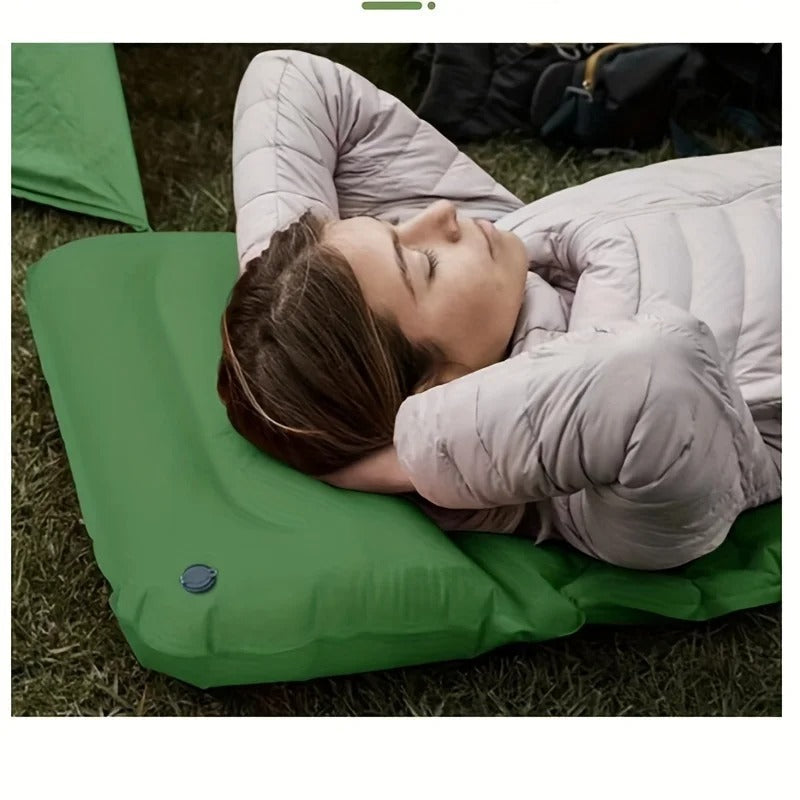 Inflatable Camping Mattress | Lightweight Built-In Foot Pump