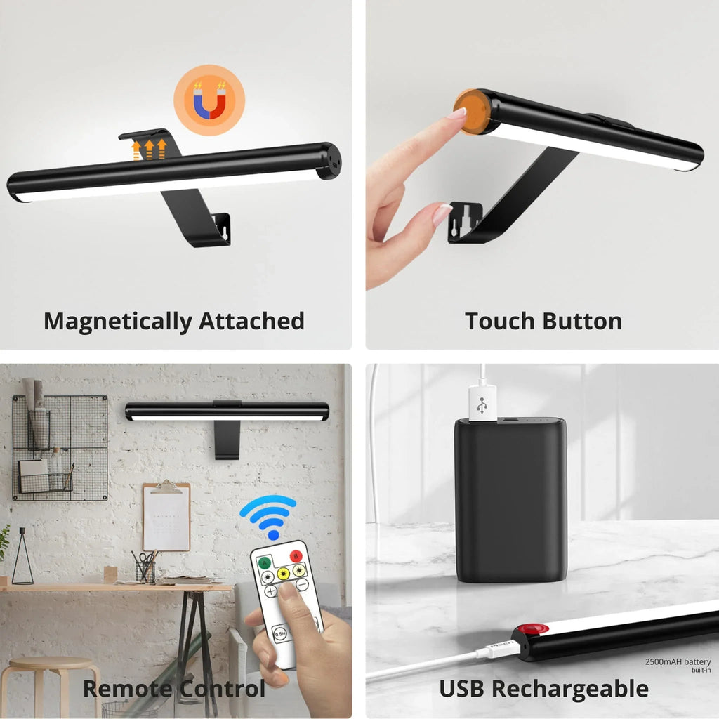 Cordless Rechargeable Wall Light with Motion Detection & Touch Control