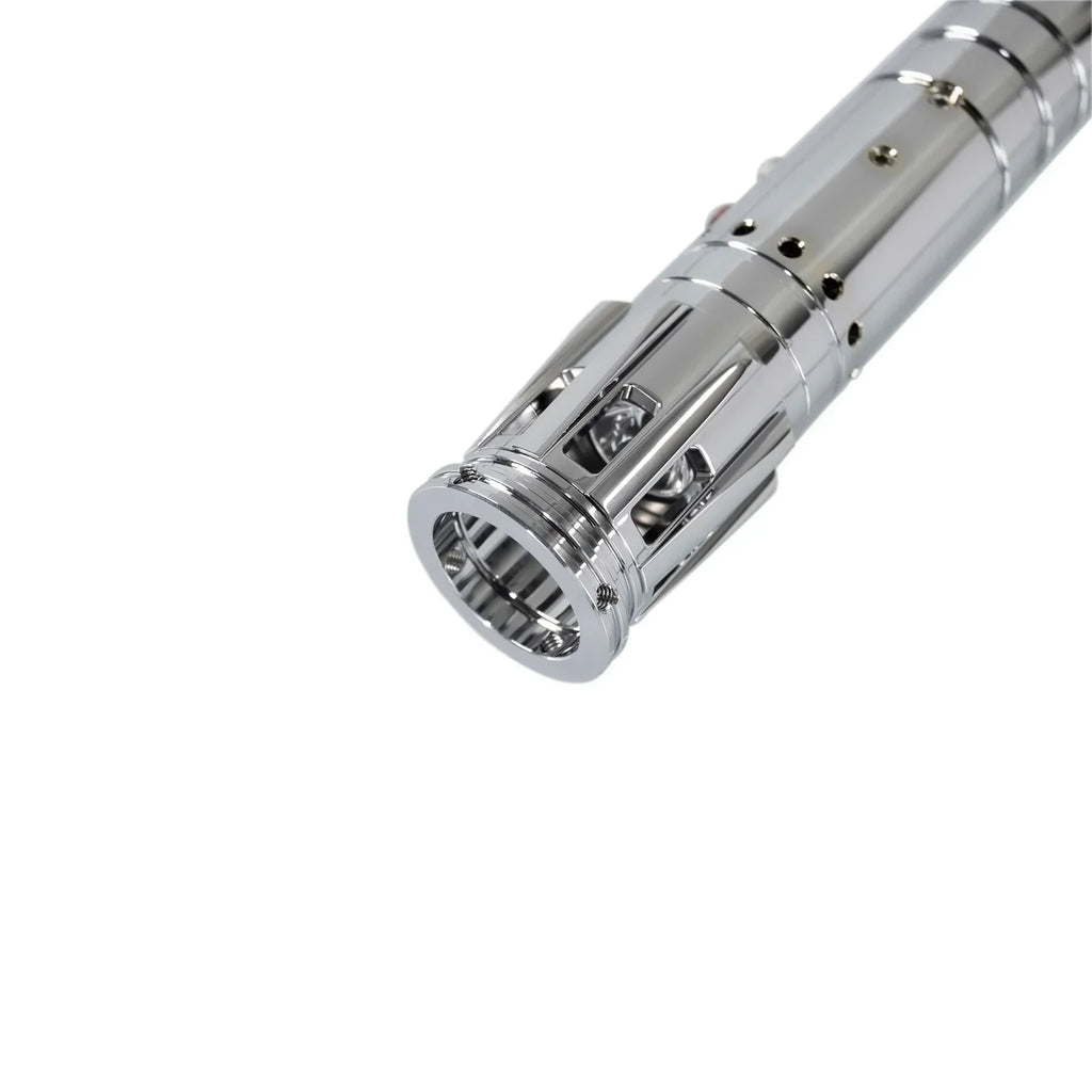 Double-Bladed LED Cosplay Saber with Chrome Hilt