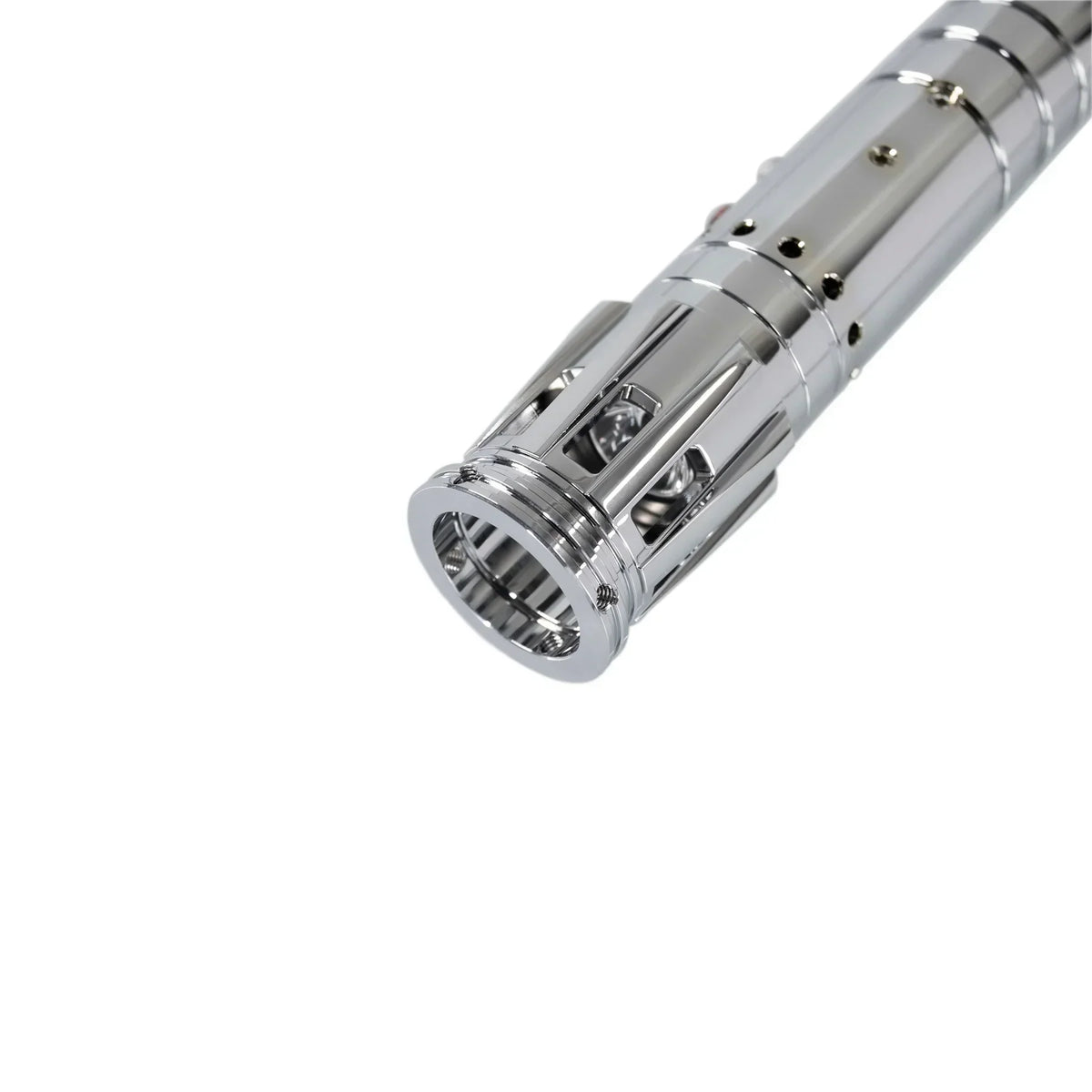 Double-Bladed LED Cosplay Saber with Chrome Hilt