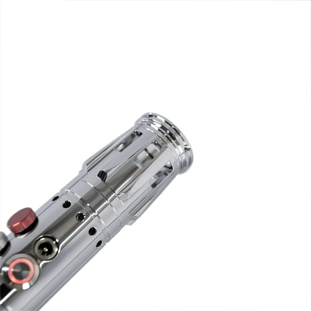 Double-Bladed LED Cosplay Saber with Chrome Hilt