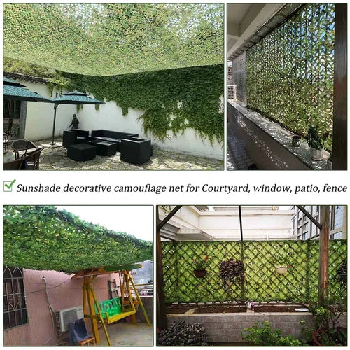 Riafu Camouflage Sun-protection Net for Garden or Camping