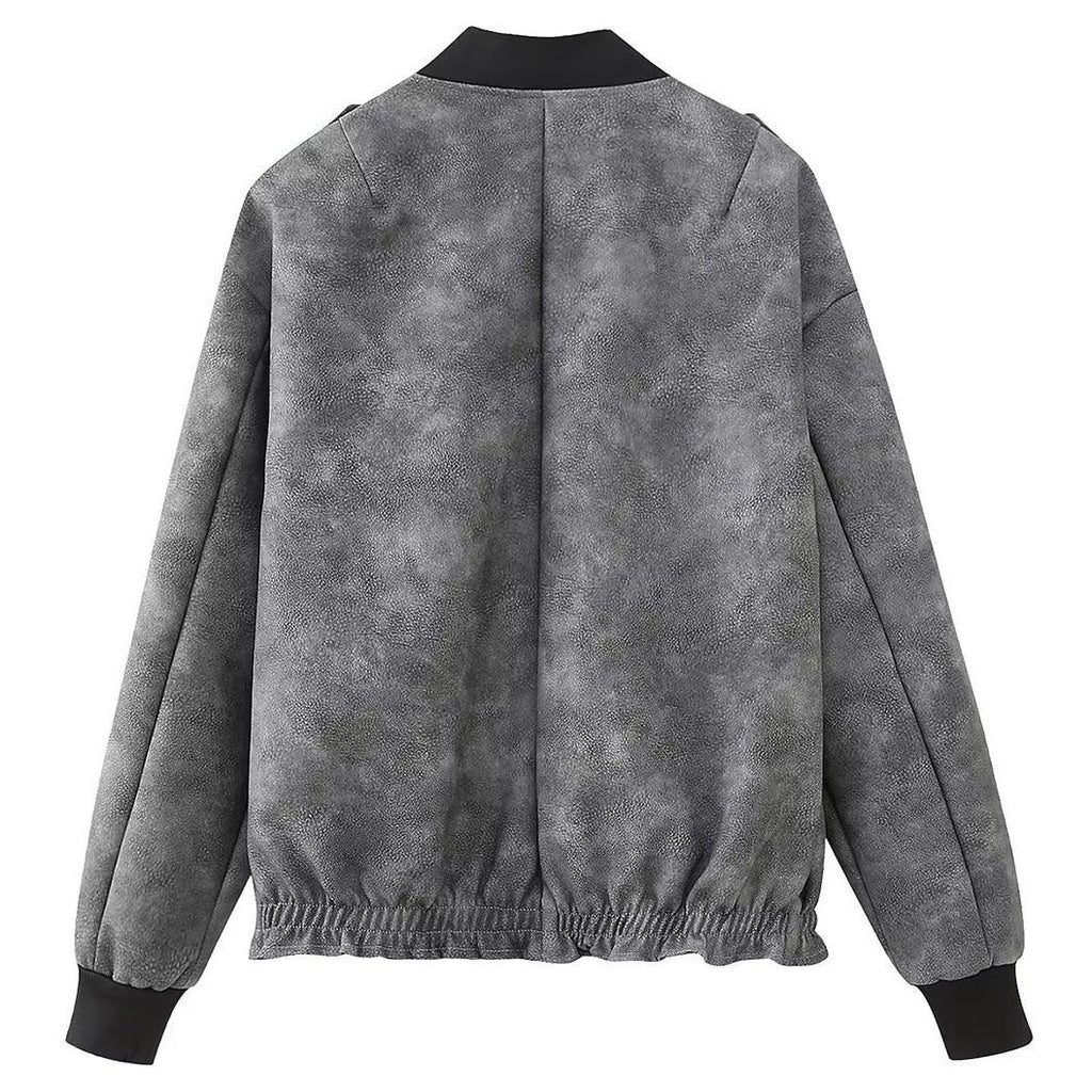 Riafu Long Sleeve Streetwear Polyester Casual Jacket Women's