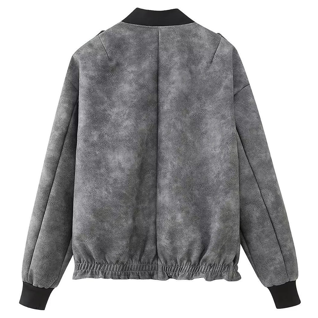 Riafu Long Sleeve Streetwear Polyester Casual Jacket Women's