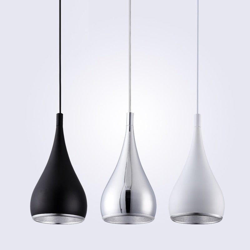 Modern Pendant Light | Teardrop Aluminum Design