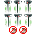 Riafu Solar Ultrasonic Chipmunk Repeller – Outdoor Rodent Deterrent Device