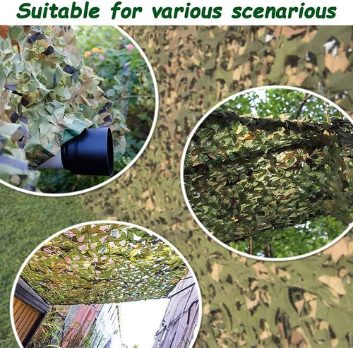 Riafu Camouflage Sun-protection Net for Garden or Camping