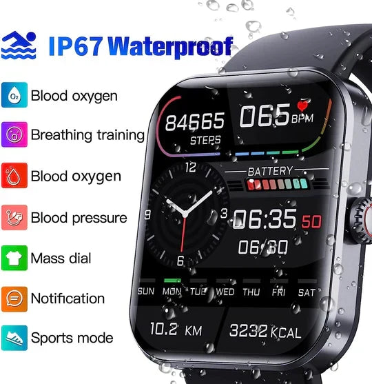 Riafu Non-Invasive Blood Glucose Monitoring Smartwatch