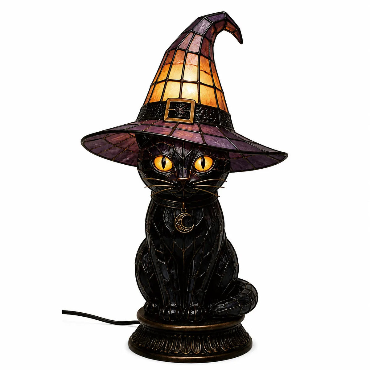 Riafu – Vintage Tiffany Style Cat Night Lamp