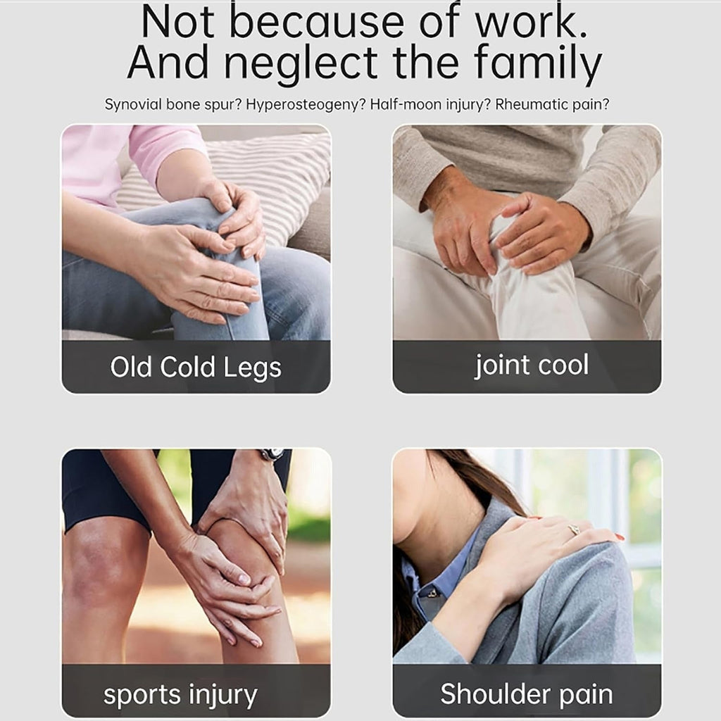 Wireless Knee Massager with Heating and Vibrations, USB-C